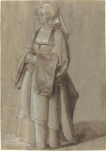 Joven con vestido neerlandés de Albrecht Dürer